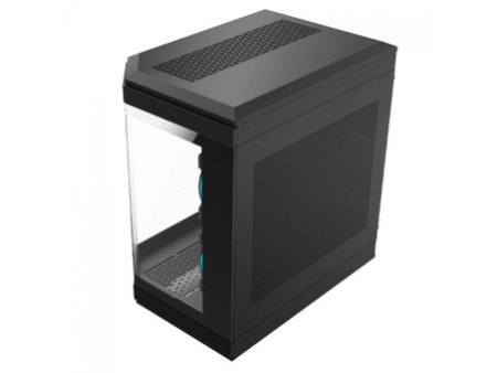 Gabinete Gamer SuperFrame Box, Mid Tower, Vidro Temperado, M-ATX, Black, Sem Fonte, Com 3 Fans