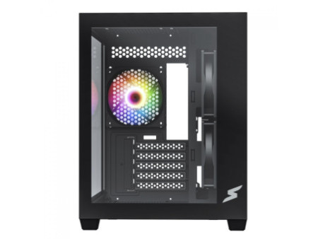 Gabinete Gamer SuperFrame Box, Mid Tower, Vidro Temperado, M-ATX, Black, Sem Fonte, Sem Fan