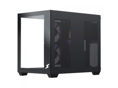 Gabinete Gamer SuperFrame Box, Mid Tower, Vidro Temperado, M-ATX, Black, Sem Fonte, Sem Fan