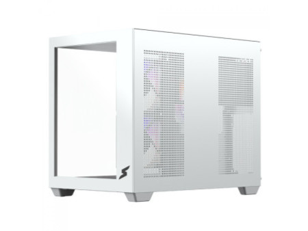 Gabinete Gamer SuperFrame Box, Mid Tower, Vidro Temperado, M-ATX, White, Sem Fonte, Com 3 Fans
