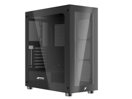 Gabinete Gamer SuperFrame Prime, Mid Tower, Vidro Temperado, M-ATX, Branco, Sem Fonte, Sem Fan