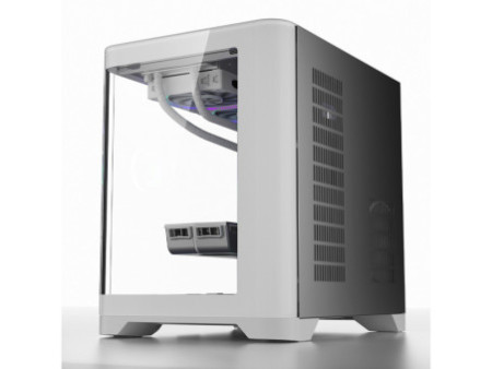 Gabinete Gamer SuperFrame Prime, Mid Tower, Vidro Temperado, M-ATX, Preto, Sem Fonte, Com 5 Fans ARGB
