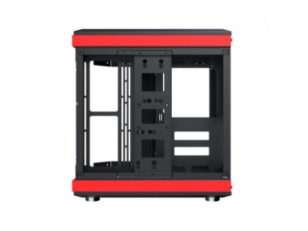 Gabinete Gamer SuperFrame Power Cube, Mid Tower, Vidro Temperado, EATX, Black, Sem Fonte, Sem Fan