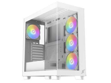 Gabinete Gamer SuperFrame Dominator, Mid Tower, Vidro Temperado, E-ATX, Preto, Sem Fonte, Sem Fan