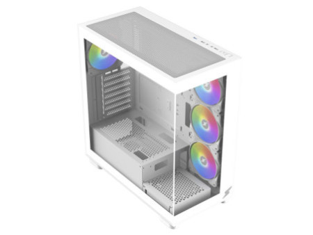 Gabinete Gamer SuperFrame Dominator, Mid Tower, Vidro Temperado, E-ATX, Preto, Sem Fonte, Sem Fan