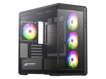 Gabinete Gamer SuperFrame Ragnarok, Mid Tower, Vidro Temperado, M-ATX, White, Sem Fonte, Com 4 Fans