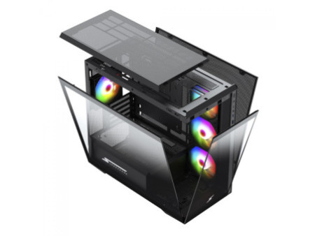 Gabinete Gamer SuperFrame Ragnarok, Mid Tower, Vidro Temperado, M-ATX, White, Sem Fonte, Com 4 Fans