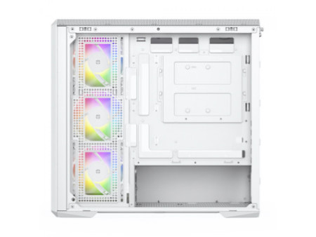 Gabinete Gamer SuperFrame Power Cube, Mid Tower, Vidro Temperado, EATX, White, Sem Fonte, Sem Fan