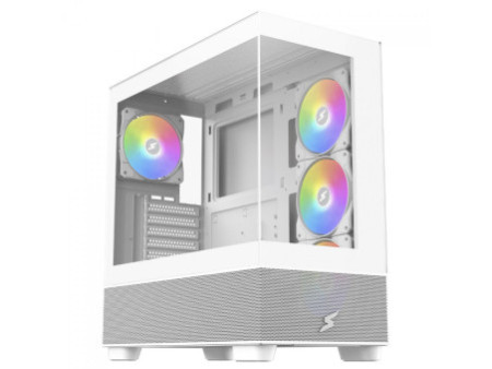 Gabinete Gamer SuperFrame Detonator, Black, Mid Tower, Vidro Temperado, E-ATX, Sem Fonte, Sem Fan