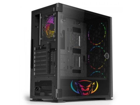 Gabinete Gamer SuperFrame Super X, ARGB, Mid Tower, Vidro Temperado, ATX, Sem Fonte, Com 4 Fans