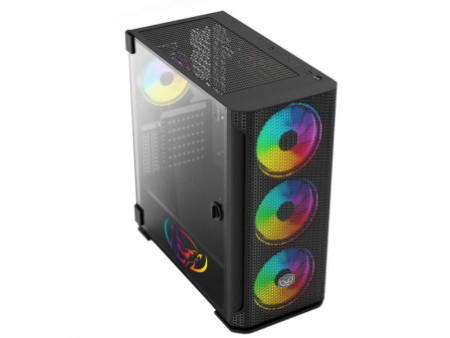 Gabinete Gamer SuperFrame Super X, ARGB, Mid Tower, Vidro Temperado, ATX, Sem Fonte, Com 4 Fans