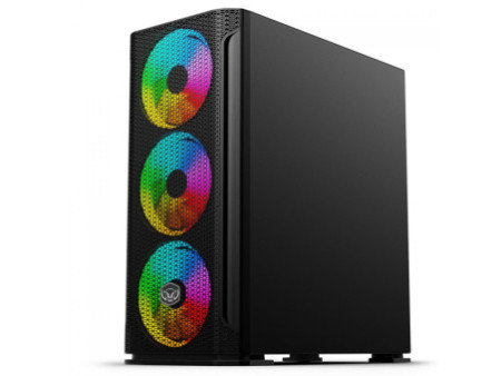 Gabinete Gamer SuperFrame Super X, ARGB, Mid Tower, Vidro Temperado, ATX, Sem Fonte, Com 4 Fans