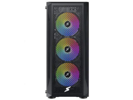Gabinete Gamer SuperFrame Bunker, Mid Tower, Vidro Temperado, M-ATX, Black, Sem Fonte, Com 3 Fans