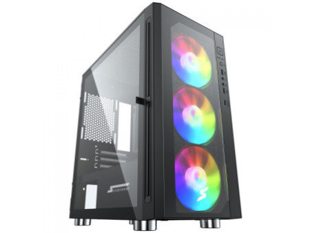 Gabinete Gamer SuperFrame Wind, Mid Tower, Vidro Temperado, M-ATX, Pink, Sem Fonte, Com 3 Fans