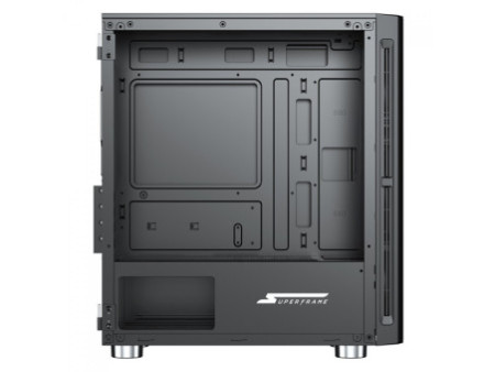 Gabinete Gamer SuperFrame Wind, Mid Tower, Vidro Temperado, M-ATX, Pink, Sem Fonte, Com 3 Fans