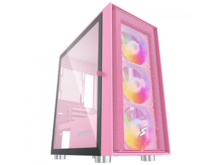 Gabinete Gamer SuperFrame Wind, Mid Tower, Vidro Temperado, M-ATX, White, Sem Fonte, Com 3 Fans