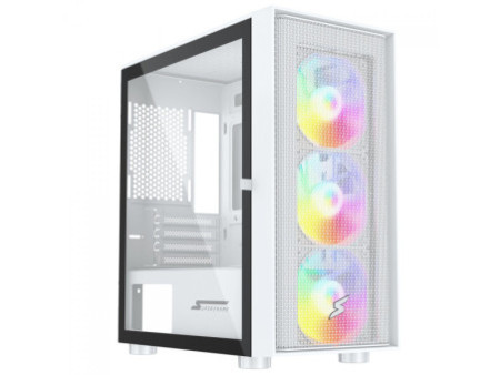 Gabinete Gamer SuperFrame Wind, Mid Tower, Vidro Temperado, M-ATX, Black, Sem Fonte, Com 3 Fans
