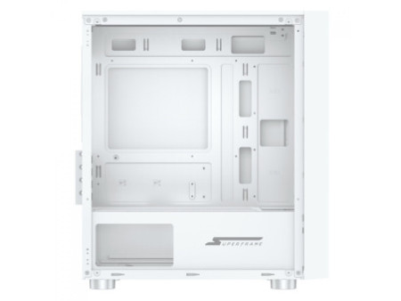 Gabinete Gamer SuperFrame Wind, Mid Tower, Vidro Temperado, M-ATX, Black, Sem Fonte, Com 3 Fans