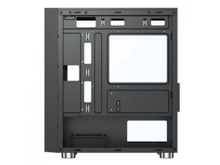 Gabinete Gamer SuperFrame Venon, RGB, Mid Tower, Vidro Temperado, E-ATX, Black, Sem Fonte, Com 3 Fans