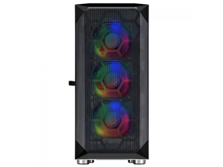 Gabinete Gamer SuperFrame Venon, RGB, Mid Tower, Vidro Temperado, E-ATX, White, Sem Fonte, Com 3 Fans