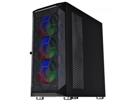 Gabinete Gamer SuperFrame Venon, RGB, Mid Tower, Vidro Temperado, E-ATX, White, Sem Fonte, Com 3 Fans
