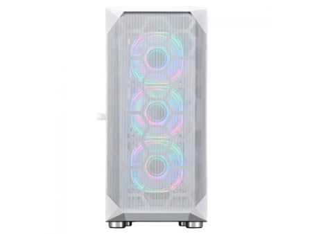 Gabinete Gamer SuperFrame Cube, Mid Tower, Vidro Temperado, ATX, Black, Sem Fonte, Com 10 Fans ARGB