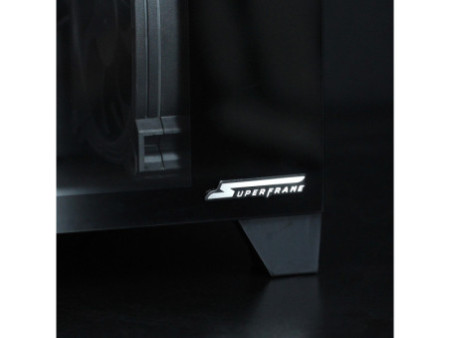 Gabinete Gamer SuperFrame Hazy, Mid Tower, RGB, Vidro Temperado, E-ATX, Black, Sem Fonte, Com 3 Fans ARGB