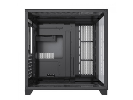 Gabinete Gamer SuperFrame Hazy, Mid Tower, RGB, Vidro Temperado, E-ATX, Black, Sem Fonte, Com 3 Fans ARGB