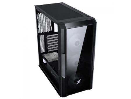 Gabinete Gamer SuperFrame Flow, Mid Tower, RGB, Vidro Temperado, ATX, Black, Sem Fonte, Com 3 Fans