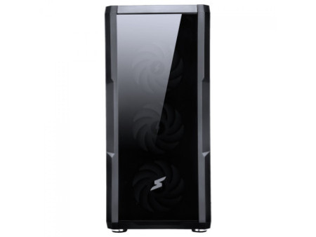 Gabinete Gamer SuperFrame Flow, Mid Tower, RGB, Vidro Temperado, ATX, Black, Sem Fonte, Com 3 Fans