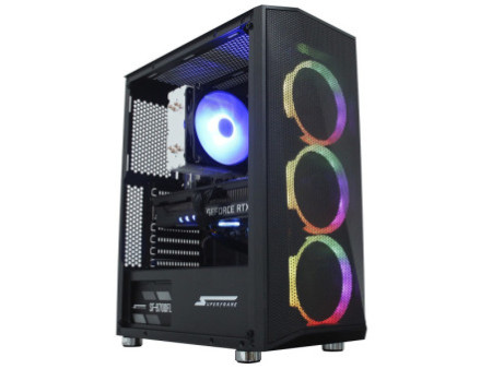 Gabinete Gamer Thermaltake AH T200 Black, Mid Tower, Vidro Temperado, mATX, Sem Fonte, Sem Fan, Preto, CA-1R4-00S1WN-00