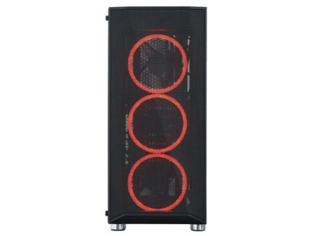 Gabinete Gamer Thermaltake AH T200 Black, Mid Tower, Vidro Temperado, mATX, Sem Fonte, Sem Fan, Preto, CA-1R4-00S1WN-00