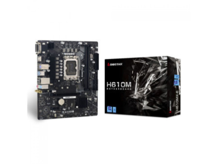 Placa Mãe Biostar H610MX-E, Chipset H610, Intel LGA 1700, mATX, DDR4