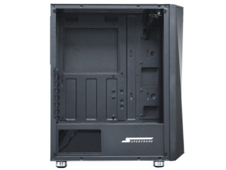 Gabinete Gamer Thermaltake AH T200 Black, Mid Tower, Vidro Temperado, mATX, Sem Fonte, Sem Fan, Preto, CA-1R4-00S1WN-00