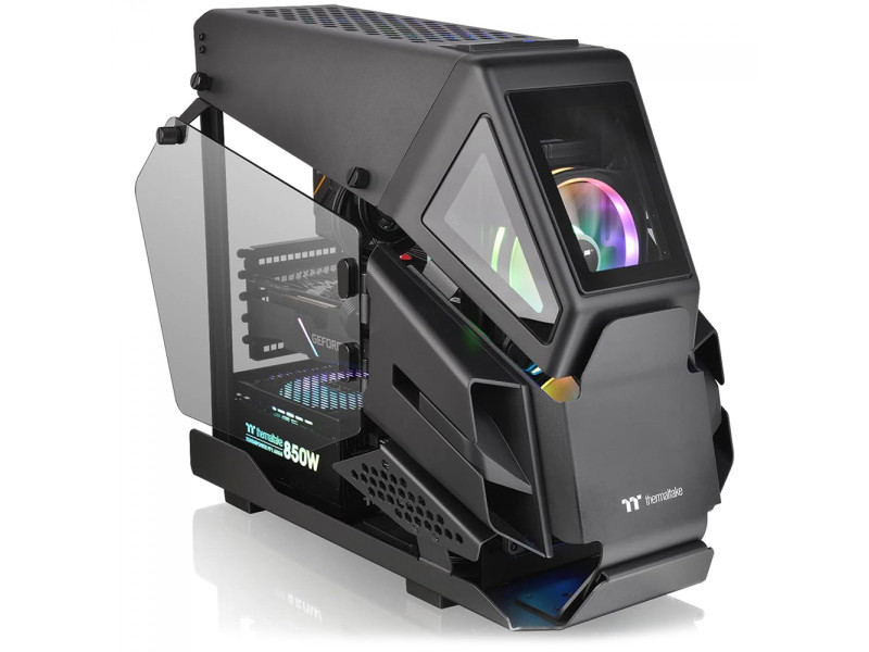 Gabinete Gamer Thermaltake View 380 TG Hydrangea Blue, ARGB, Mid Tower, Vidro Temperado, ATX, Sem Fonte, Com 4 Fans, Azul, CA-1Z