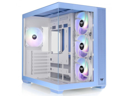 Gabinete Gamer Thermaltake The Tower 300 Hydrangea Blue, Micro Tower, Vidro Temperado, mATX, Sem Fonte, Com 2 Fans, Azul, CA-1Y4