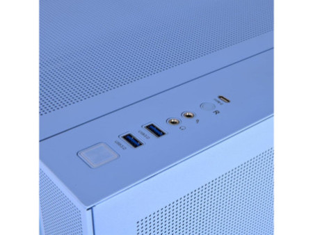 Gabinete Gamer Thermaltake The Tower 300 Hydrangea Blue, Micro Tower, Vidro Temperado, mATX, Sem Fonte, Com 2 Fans, Azul, CA-1Y4