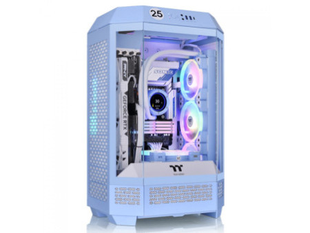 Gabinete Gamer Thermaltake CTE E660 MX Hydrangea Blue, Mid Tower, Vidro Temperado, E-ATX, Sem Fonte, Sem Fans, Azul, CA-1Y3-00MF
