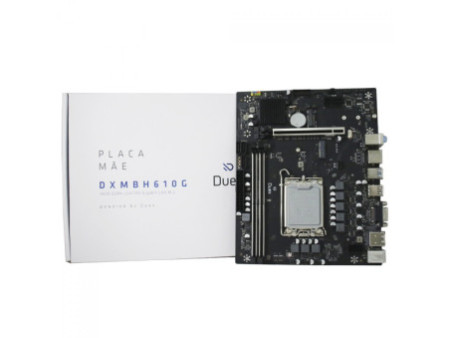Placa Mãe Duex DXMBH610G, Chipset H610, Intel LGA 1700, MATX, DDR4