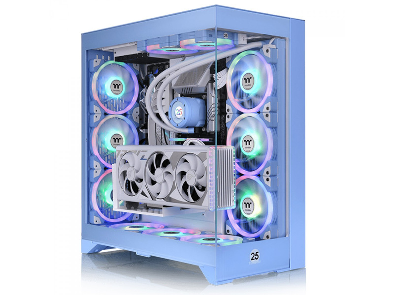 Gabinete Gamer Thermaltake CTE E660 MX Snow, Mid Tower, Vidro Temperado, E-ATX, Sem Fonte, Sem Fans, Branco, CA-1Y3-00M6WN-01