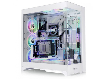 Gabinete Gamer Thermaltake Ceres 330 TG ARGB Snow, Mid Tower, E-ATX, Sem Fonte, Com 3 Fans, Branco, CA-1Y2-00M6WN-01