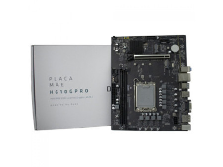 Placa Mãe Duex DXMBH610GPRO, Chipset H610, Intel LGA 1700, MATX, DDR4