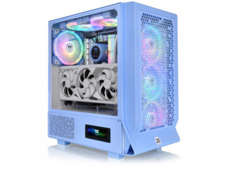 Gabinete Gamer Thermaltake View 380 TG ARGB Snow, Mid Tower, Vidro Temperado, ATX, Com 4 Fans, Branco, CA-1Z2-00M6WN-00