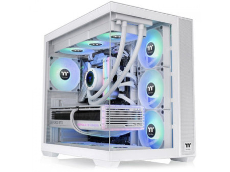 Gabinete Gamer Thermaltake Versa C22 RGB, Mid Tower, Black, Fonte TR-700, Water Cooler 3.0 RGB 240, CA1G900M1WN03