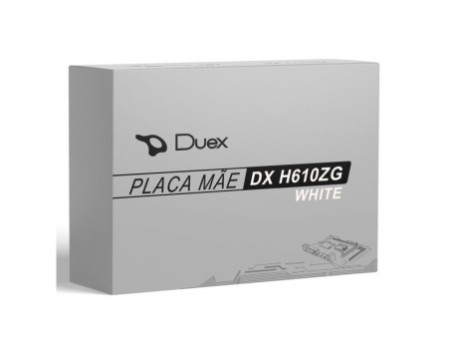 Placa Mãe Duex DX-H610ZG M2, White, Chipset H610, Intel LGA 1700, MATX, DDR4
