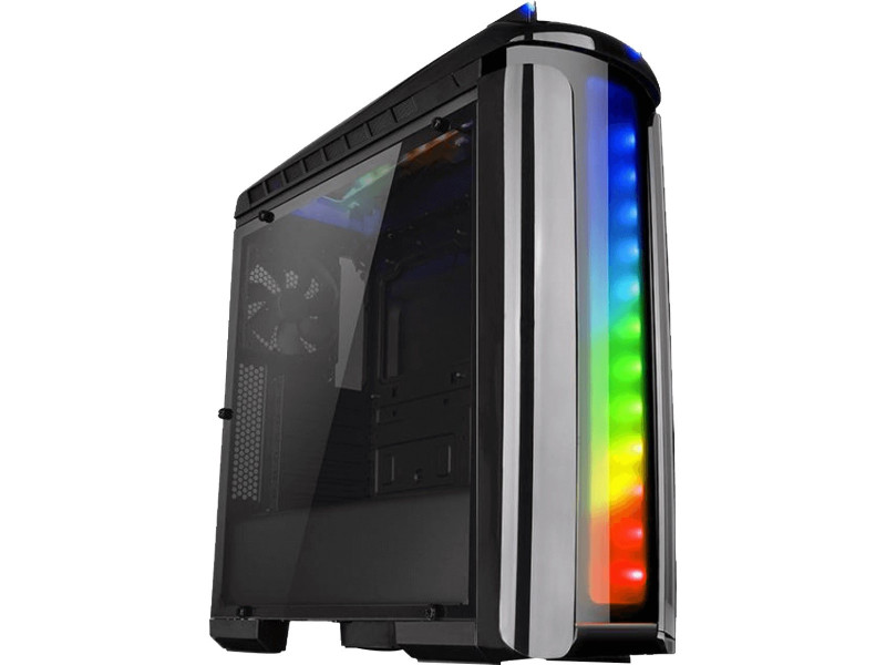 Gabinete Gamer Thermaltake The Tower 200 Turquoise, Mini Tower, Vidro Temperado, Mini-ITX, Blue, Sem Fonte, Com 2 Fans, CA-1X9-0