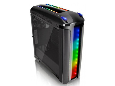 Gabinete Gamer Thermaltake The Tower 200 Turquoise, Mini Tower, Vidro Temperado, Mini-ITX, Blue, Sem Fonte, Com 2 Fans, CA-1X9-0