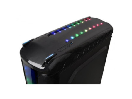 Gabinete Gamer Thermaltake The Tower 200 Turquoise, Mini Tower, Vidro Temperado, Mini-ITX, Blue, Sem Fonte, Com 2 Fans, CA-1X9-0
