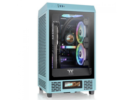 Gabinete Gamer Thermaltake The Tower 500, Mid Tower, Vidro Temperado, E-ATX, White, Sem Fonte, Com 2 Fans, CA-1X1-00M6WN-00
