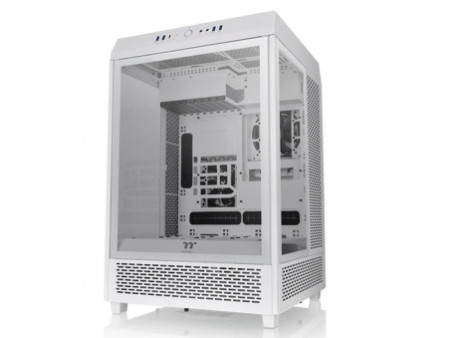 Gabinete Gamer ThermalTake S100TG, Mini Tower, Vidro Temperado, Black, MATX, Com Fonte 600W, Com 1 Fan, CA-3Q9-60S1WZ-00